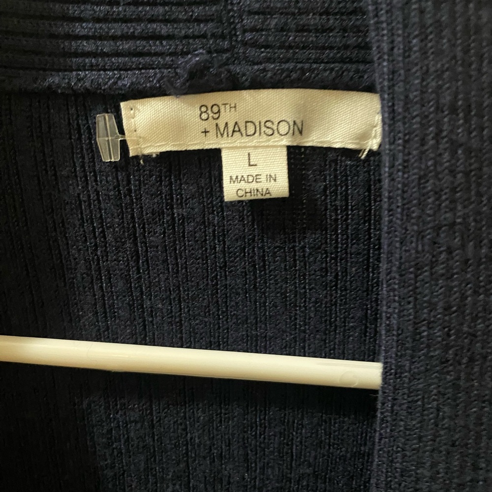 89th and Madison blue cardigan
